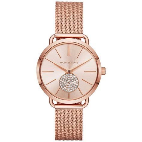 michael kors rose gold big face watch|rose gold mk watch women's.